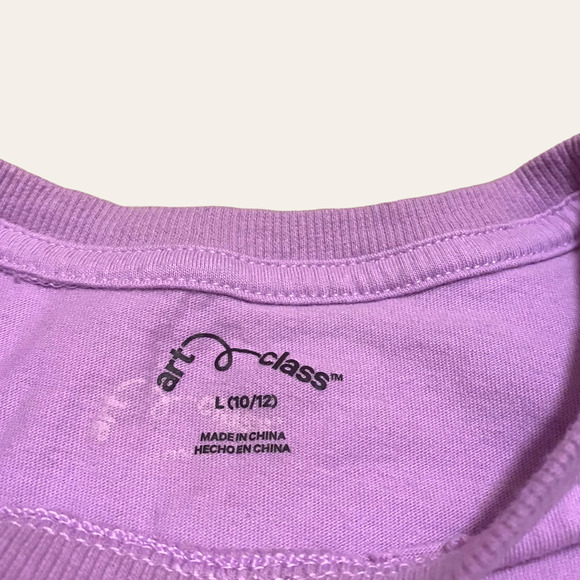 Lavender Purple Aspen Colorado Cropped Baby Tee - Picture 3 of 3